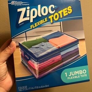 New Sealed ZIPLOC flexible Totes 1 Jumbo Size 22 gallon